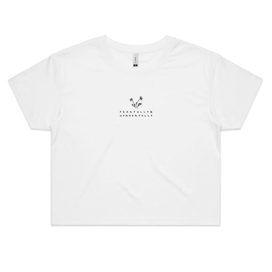 fearfully and wonderfully - girls crop tee