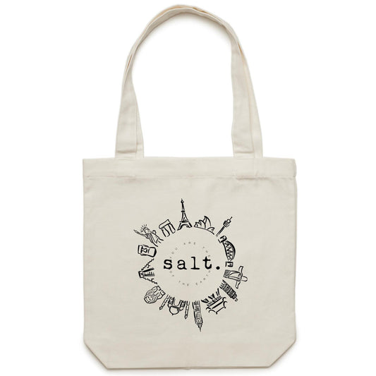 you are the salt - canvas tote bag