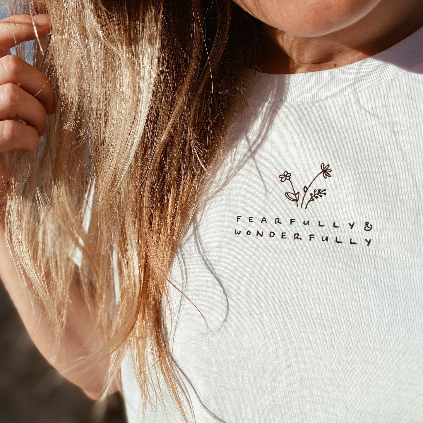 fearfully and wonderfully - girls tee
